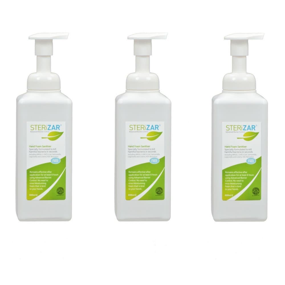 SZRF600X3 Alcohol-Free Hand Foamer Sanitiser 600ml x3