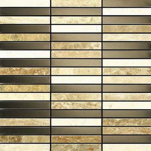 Oddysey Stainless Steel and Stone 12x12 Blend