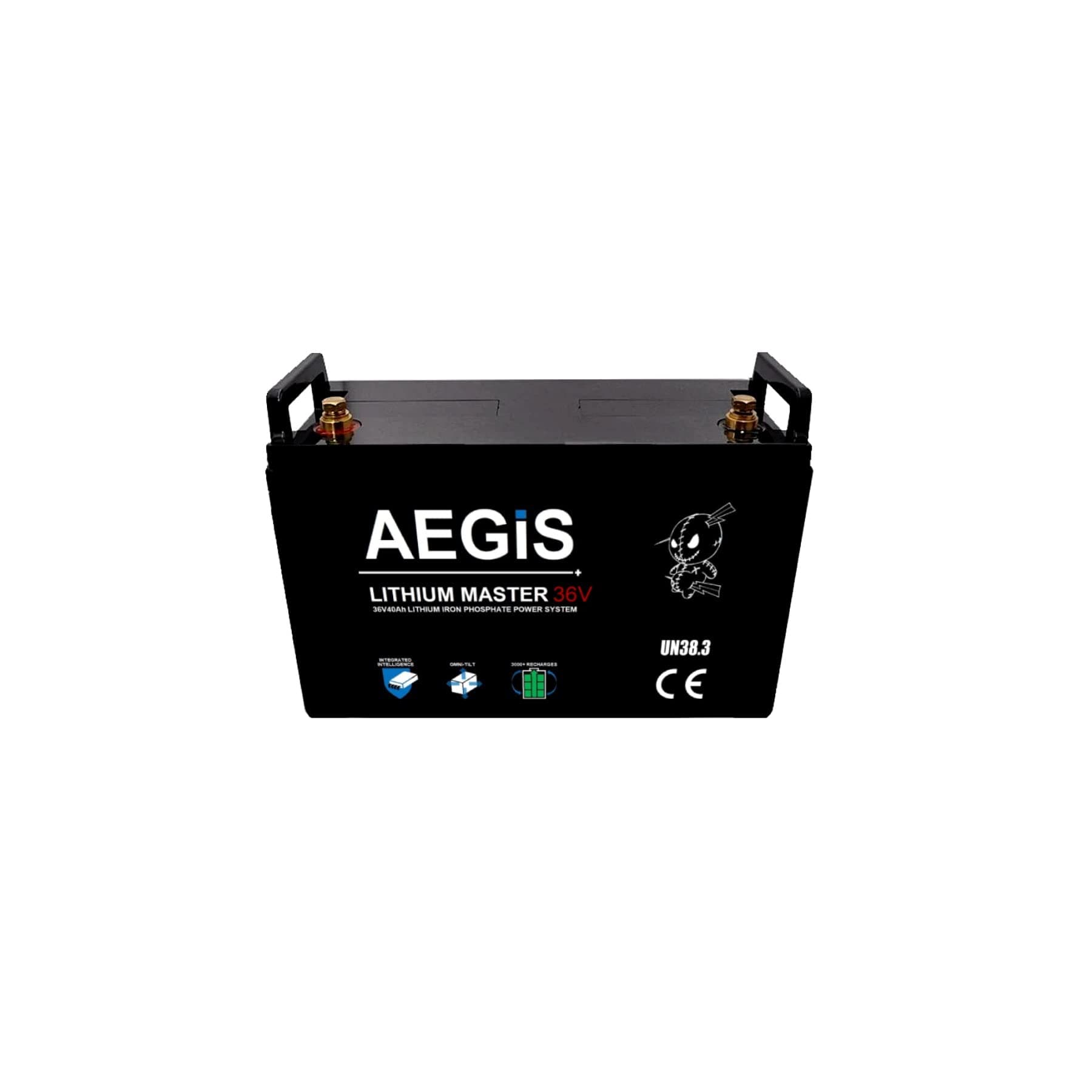 Aegis Battery 36V 40Ah (Battery + Charger) Lithium LiFEPo4 (LFP) Deep Cycle Li-ion Lead Acid Replacement Battery
