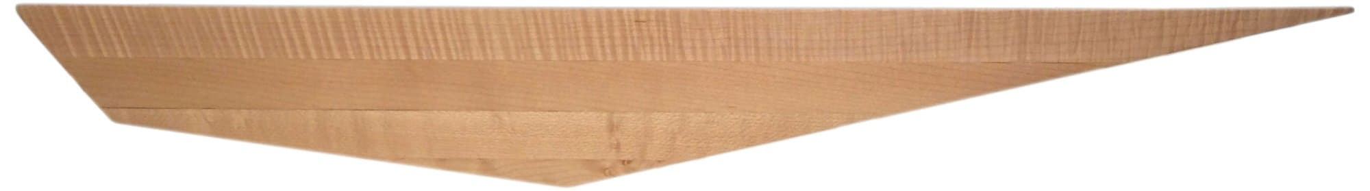 David Hsu Design Peliship Floating Shelves, Large, Right, Maple