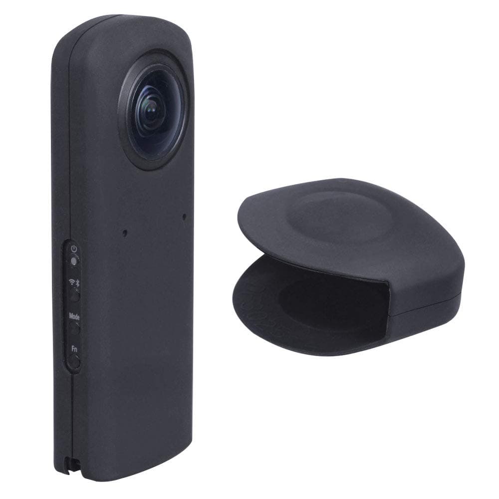 Portable Silicone Case for Ricoh Theta Z1 360 Degree Camera,Skin for Ricoh Theta Z1 Waterproof Protection (Black)