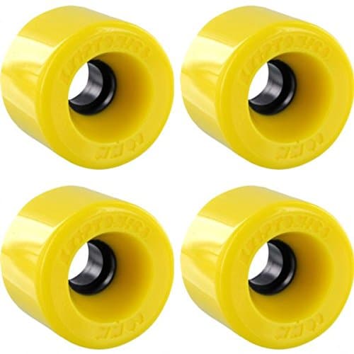 Star Trac Yellow Skateboard Wheels - 60mm 76a (Set of 4)