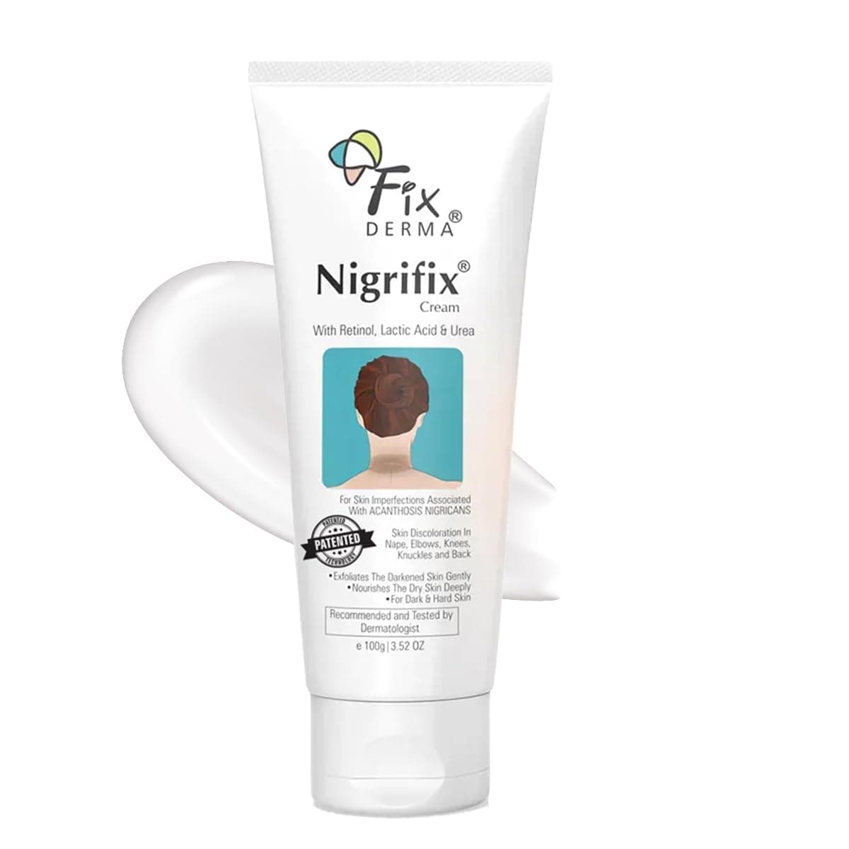 Nigrifix cream for Acanthosis Nigricans | Underarm Cream Effective for Armpit, Knees, Elbows & Knuckles | Dermatologist Tested - 3.52 OZ