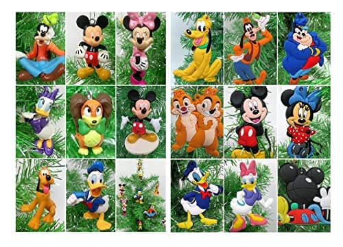 Ornaments Mickey Mouse Clubhouse 8 Piece Random Christmas Set Featuring Random Mickey and Friends Characters - Around 3" Tall