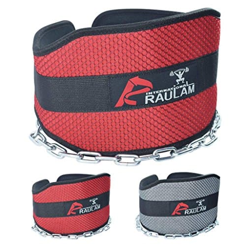 Dip Belt with 36” Extra length Heavy Duty Chain, Comfort Fit Neoprene, Double Stitching Maximize your Weightlifting & Bodybuilding Workouts with Durable Dipping Belt, Extra Padding