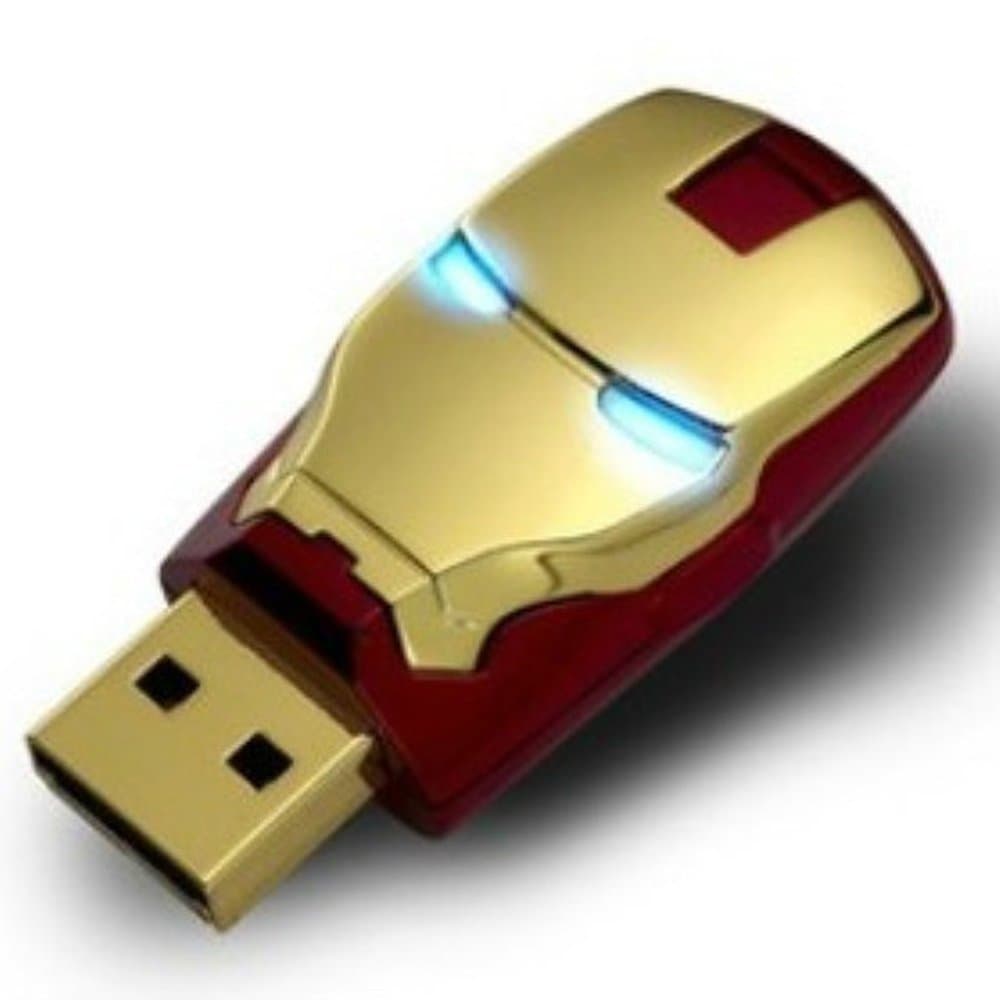 2012 Marvel Avengers Movie Iron Man Mark Iv 8gb Usb2.0 Flash Drive Tony Stark New and Fashion Gold by Newdigi