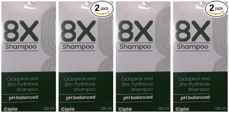 Organext Pharmaceuticals New Cipla Anti-Dandruff Shampoo, 120ml (Pack of 4)