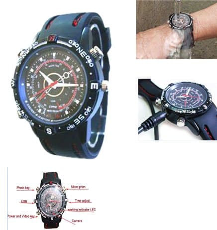 8GB Spy Watch Camera Digital Video Recorder Hidden DV DVR Waterproof Camcorder
