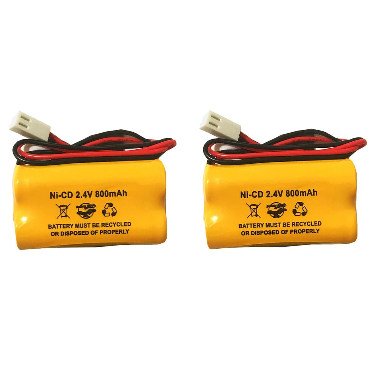 Battery Hawk(2 Pack) 2.4v 800mah NiCad Exit Sign Emergency Light 0120822-E 12-822 100003A097 100-003-A093 100-003-A095 12-790