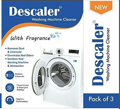 Descaler Powder for All Washing Machines (Samsung, Whirlpool, Lg, Bosch, Haier, Godrej) (Washing Machine descaling powder and Drum cleaner) Scale Remover (Powder pack of 3)