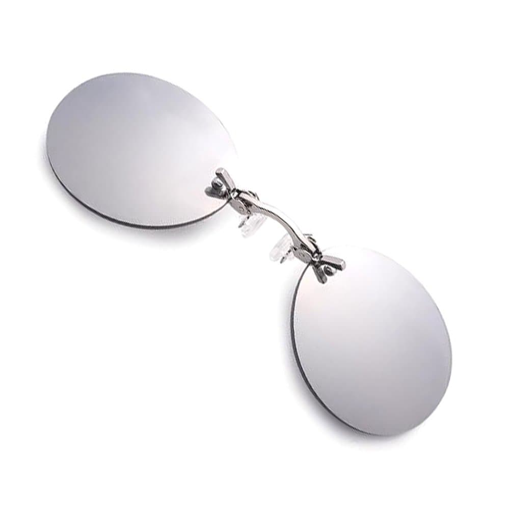 3 Colors 9.9 g Only Ultralight Rimless Retro Round Clip On Nose Sunglasses Matrix Morpheus Movie