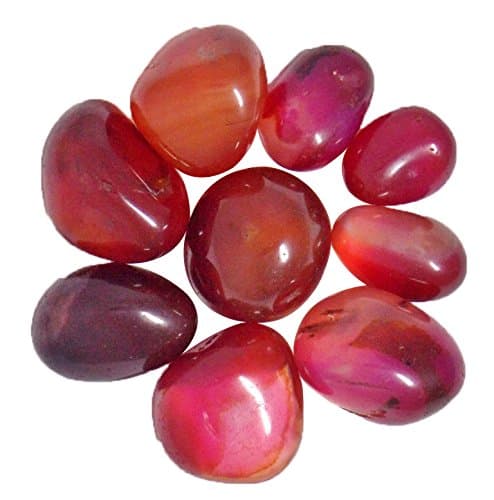 Prisha Ruby Onyx Decorative Stone For Fish-Tank,Aquarium,Table (2.2 Lbs)