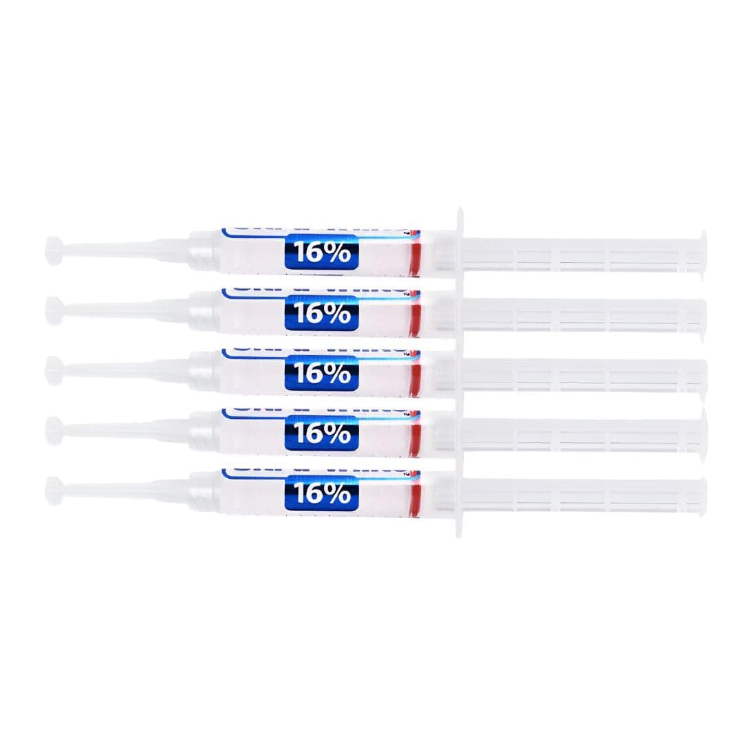 16% Teeth Whitening Gel Large 5 Tubes of Gel