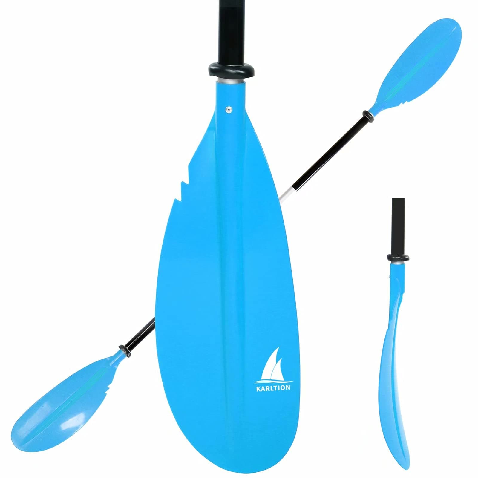 Kayak Paddle - Adjustable 2 Pieces Aluminum Alloy Shaft with Glass Fiber Blade for Surfing,Oar Fishing Easy Packable Travel