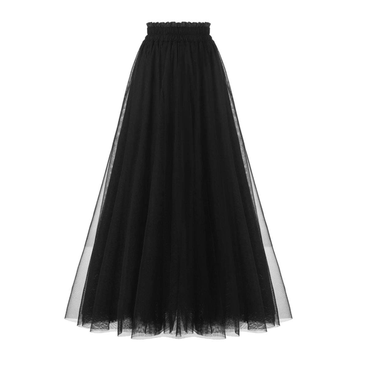 Women's A Line Tulle Party Evening Tutu Skirts Tea Length