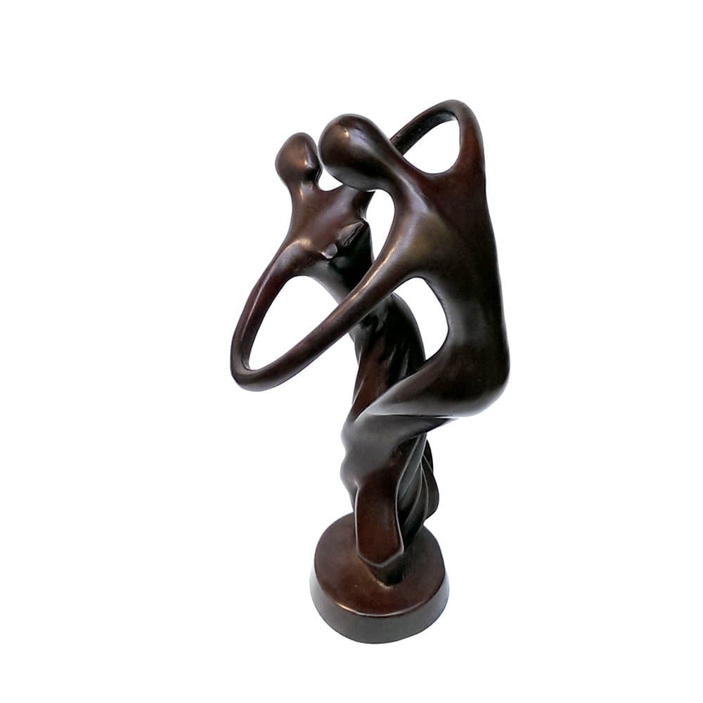 Tango Dancing Couple Sculpture Abstract Dancer Figure Resin Art Statue Modern