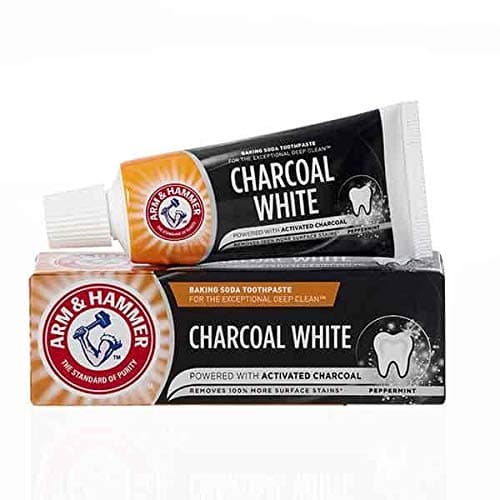 Arm & Hammer Charcoal White Toothpaste -Small Travel Size Tube 25Ml