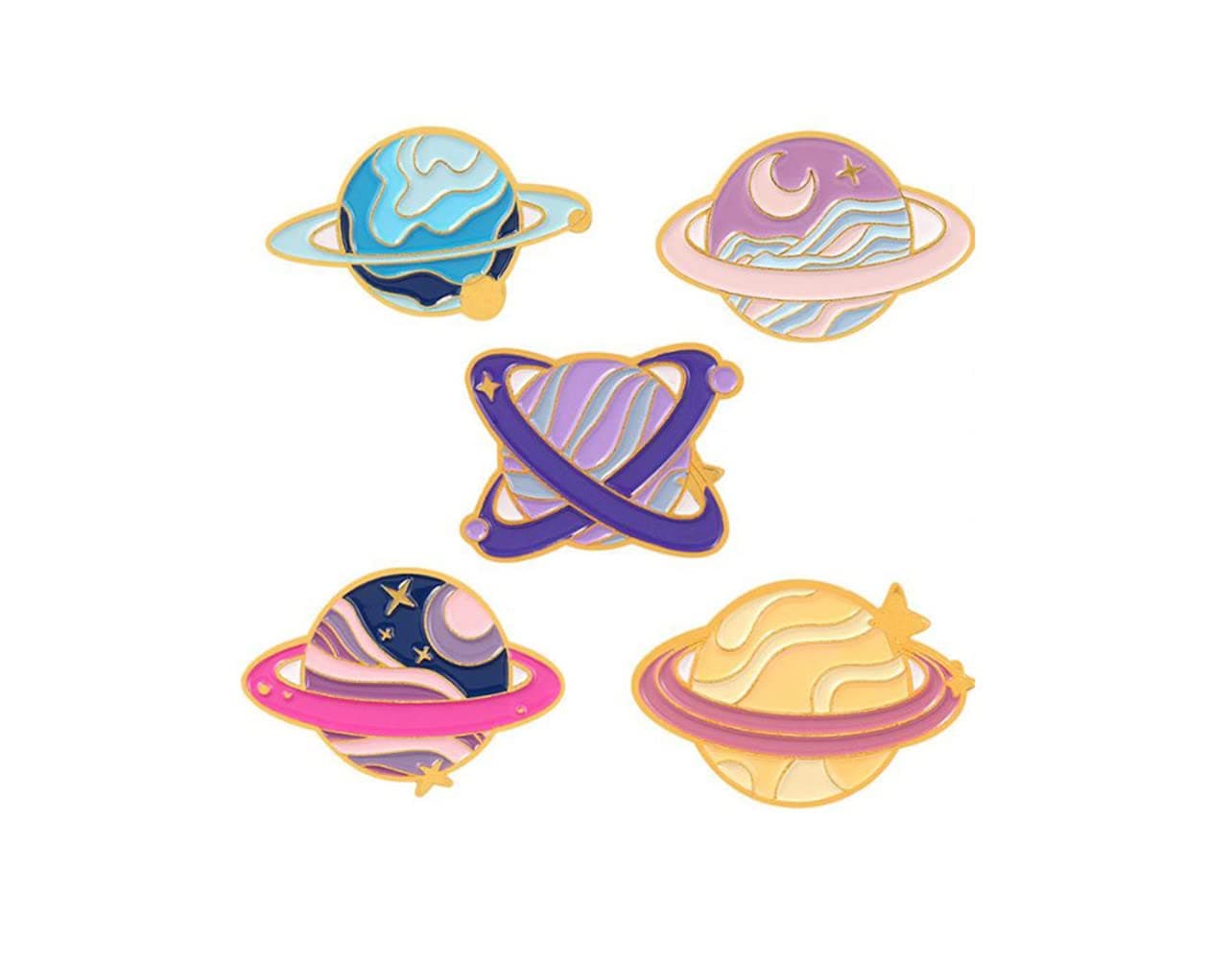 Space Star Planet Enamel Pins Explore Space Universe Planet Brooches On Clothes Badge Jewelry Accessories Gift For Kids
