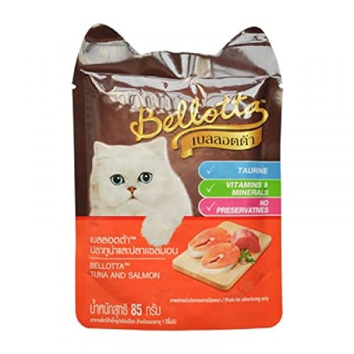 BELLOTTA CAT FOOD TUNA AND SALMON FLAVOUR 85 G.