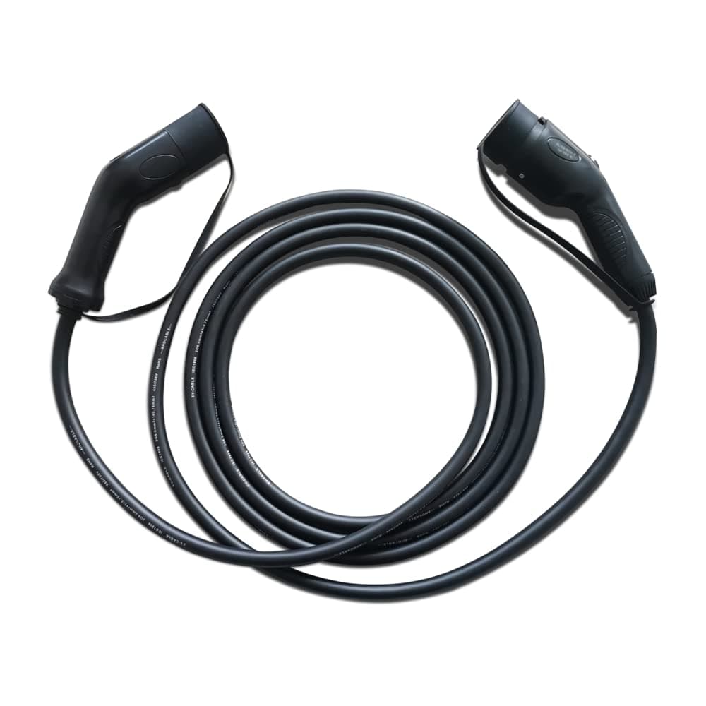 EV charging cable type 2 to gb/t (16A/32A 3 phase, 5 meters) | compatible with all Chinese EV cars vw ID4/ ID6, Geely, BYD with a 1-year wnty | 22 kW Fast Charging