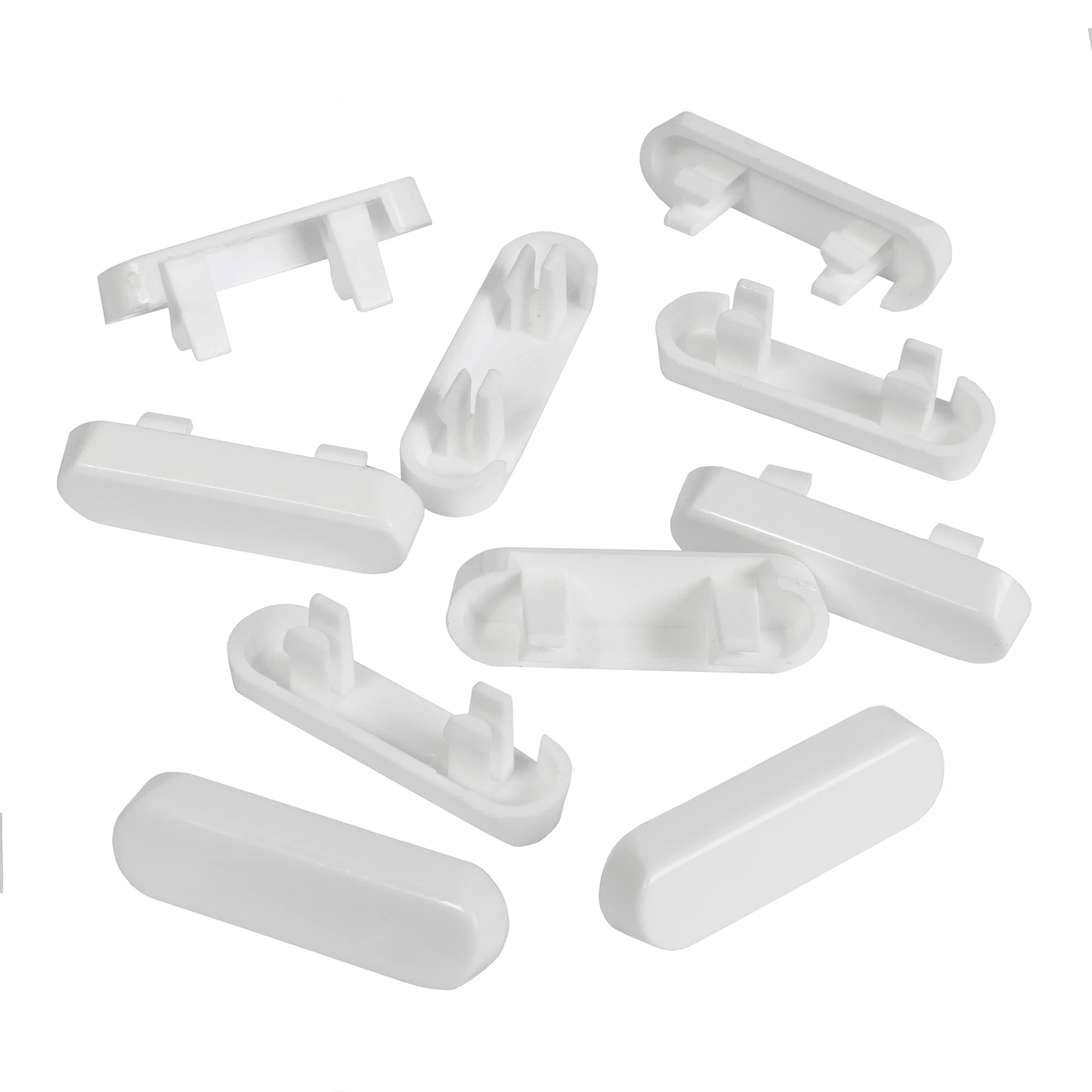 JCP 10 x White Window Drainage Cover Caps Weep Hole Covers for UPVC Windows