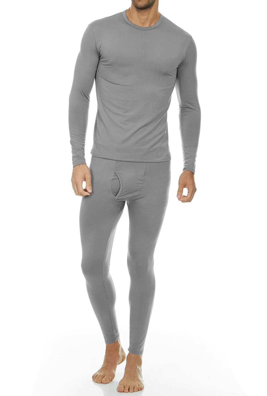 Long Johns Thermal Underwear for Men Fleece Lined Base Layer Set for Cold Weather