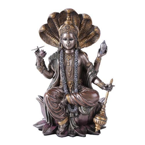 Eastern Hindu God Vishnu Decorative Statue Narayana The Preserver and Protector Figurine Panchayatana Puja Supreme Deity Enlightenment