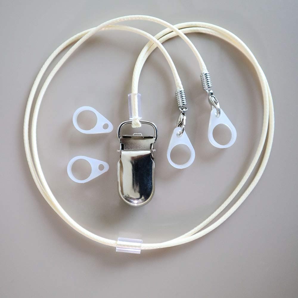 BTE Hearing Aids Clips Safty Protection Accessory @ Metal Clip (Beige)