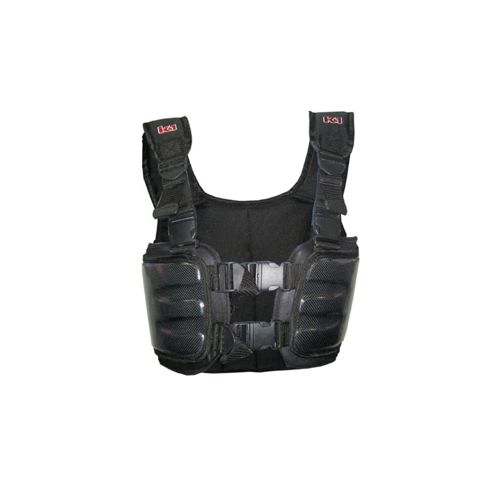 K1 Race Gear 70023018 Black Medium Carbon Fiber Racing Rib Vest