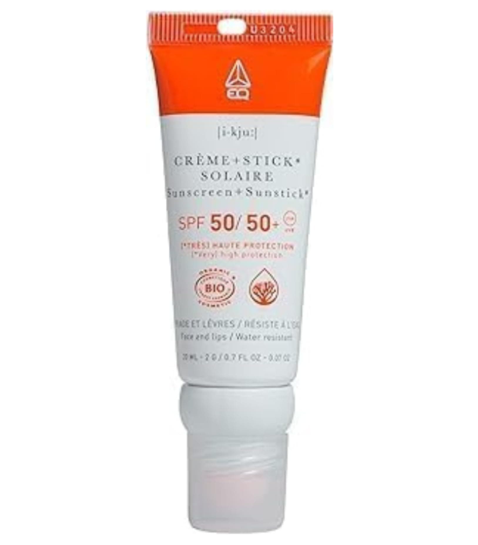 EQ Combistick Crème SPF 50 & Stick SPF 50+ Visage & Lèvres, Crème Solaire Visage, Écran Solaire Visage - Idéal Pour Les Adeptes Des Sports Nautiques