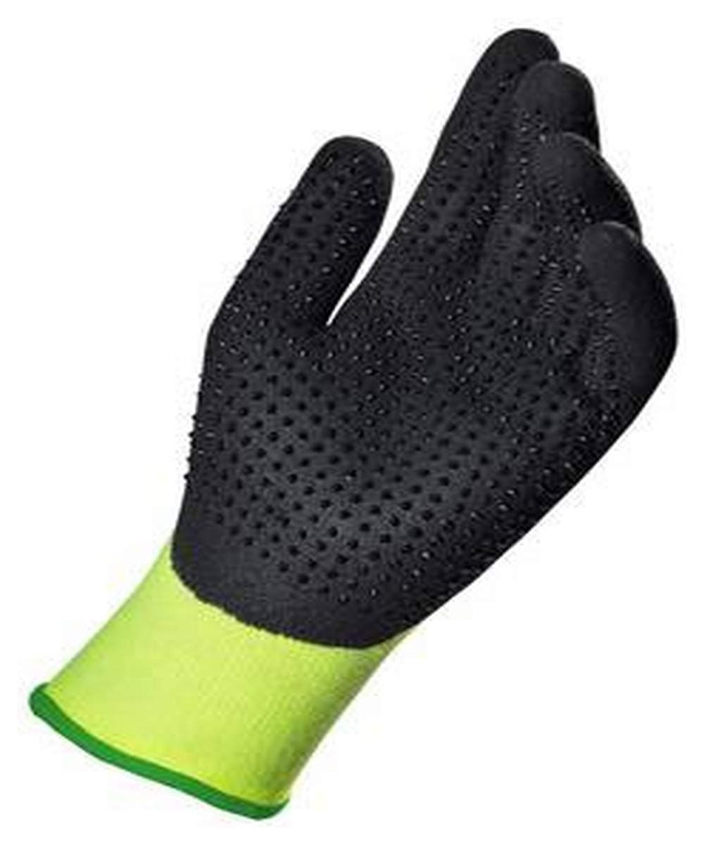 Pama MAPA 710121 Temp-Dex Sandy Nitrile Palm Coated Glove, 11, Yellow (Pack of 50)