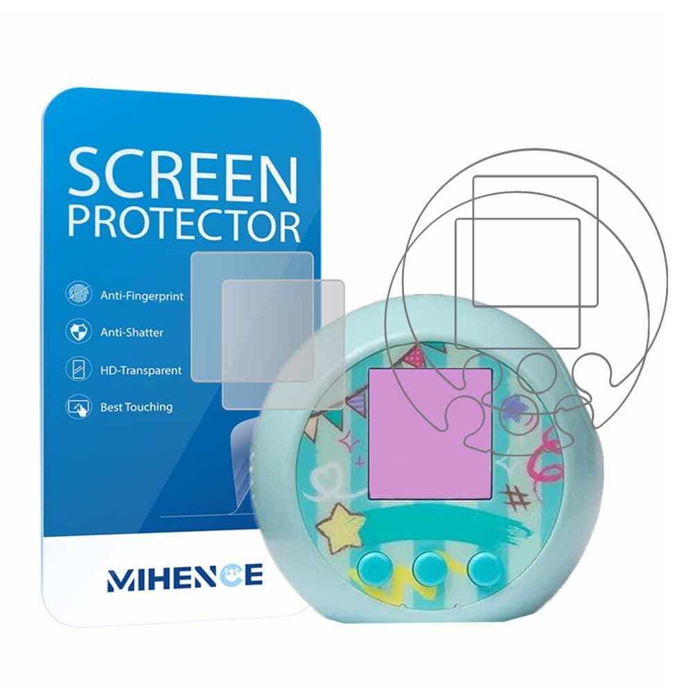 Screen Protector Compatible for ​​Punirunes Interactive Digital Toy, PET HD Screen + Panel Protective Film 2024 (2+2PCS)