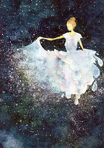 5D Full Drill Diamond Painting Kit, DIY Diamond Rhinestone Painting Kits for Adults and Children Embroidery Arts Craft Home Decor 12 by 16 inch (Star Dancer)