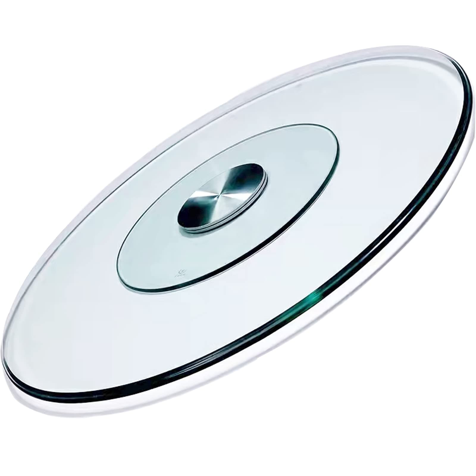 Lazy Susan,Tempered Glass Round Turntable Tempered Glass Rotating Tray Rotating Serving Tray for Dining Table Glass Serving Plate Rotating Tray