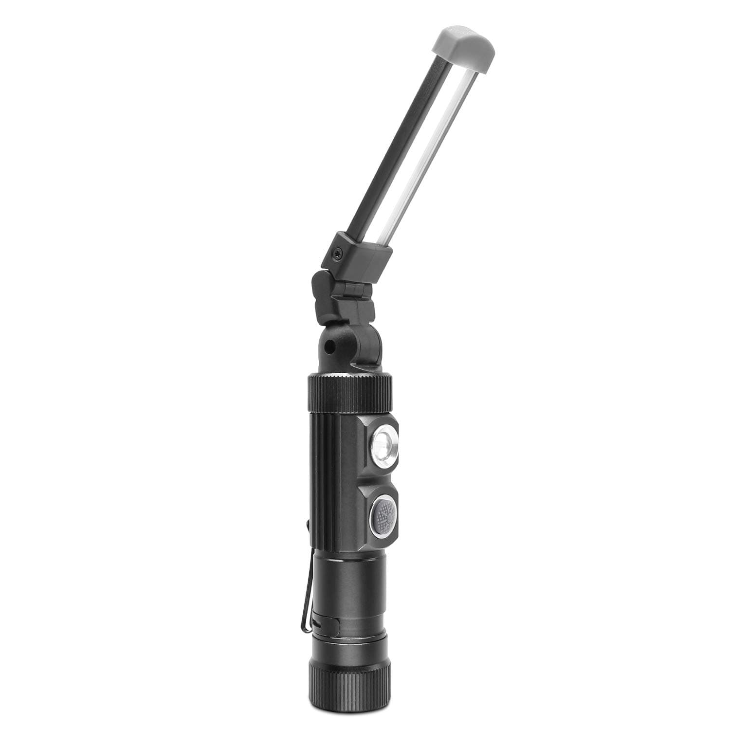 Work Light, JIRVY COB Portable Inspection Lights with Magnetic Base, Folding Aluminum LED Pocket Light for Repairing, Home, Camping, and Emergency (Aluminum)