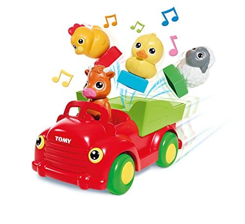 Toomies Tomy Sort and Pop Farmyard Friends Toddler Car Toy, Multicolor