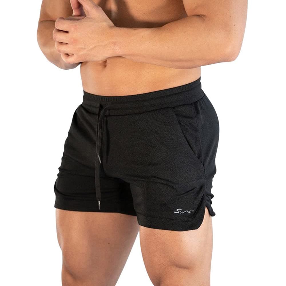 Mens Running Gym Shorts 3 Inch Breathable Lightweight Athletic Sport Shorts Training Workout Shorts with Pockets