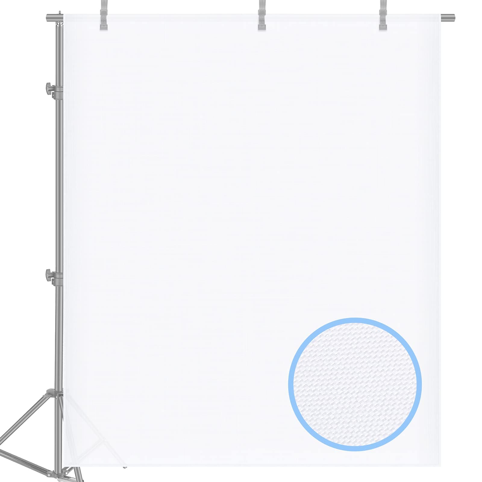 Neewer® 2 Yard x 60 Inch/1.8M x 1.5M Nylon Silk White Seamless Diffusion Fabric for Photography Softbox, Light Tent and Lighting Light Modifier