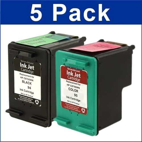 ink4print Compatible Ink Cartridge Replacement for HP HP DESKJET 460C BLACK COLOR INK CARTRIDGE 2 PACK ( Black,Tri Color , 5-Pack )