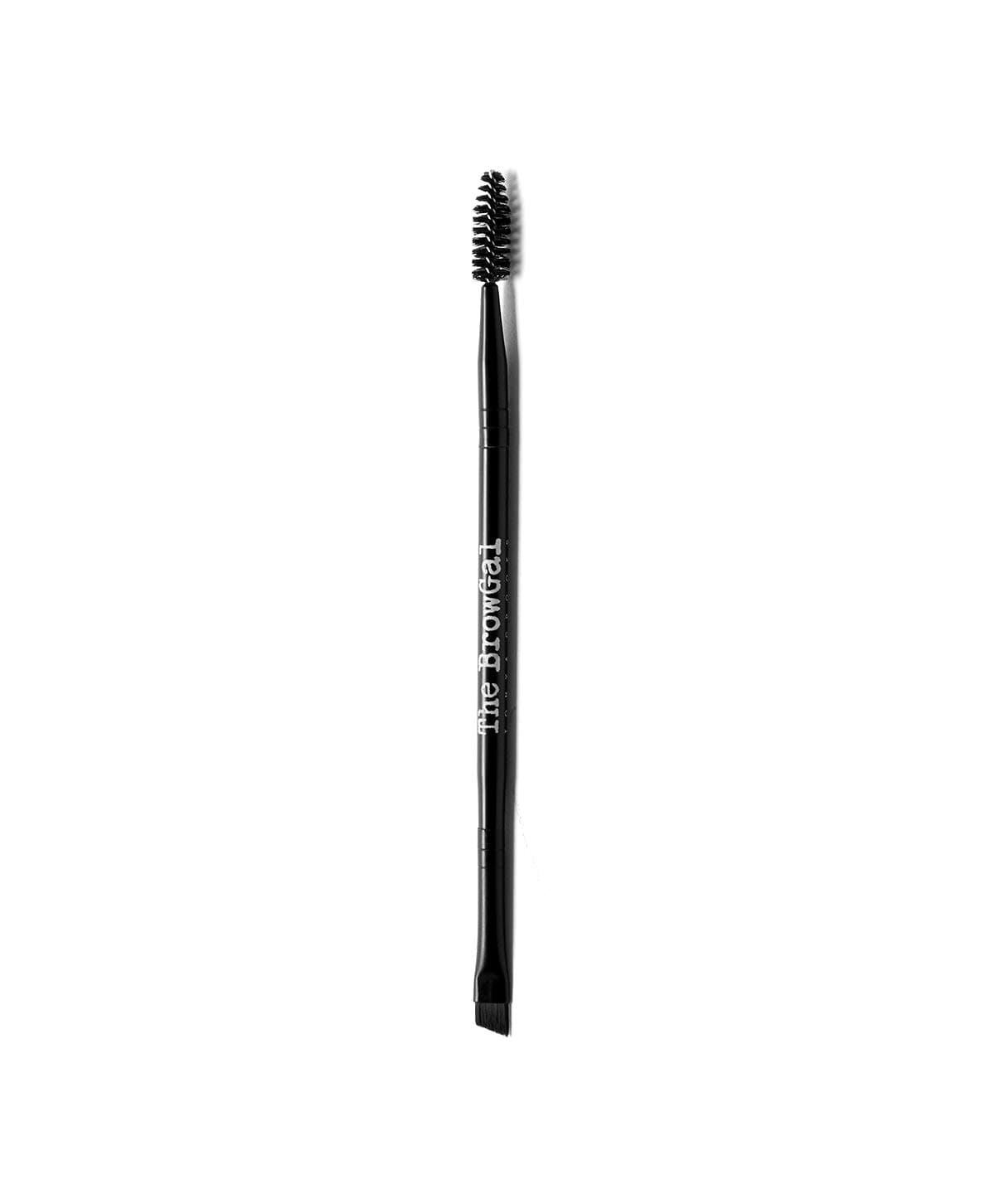 The BrowGal2 in 1, Double Head Angled Eyebrow Brush with Spoolie Brush - for Eye Makeup, Eyeshadow, Eyebrow, Eyeliner - Vegan & Cruelty-Free, Grooming Shaping & Defining Makeup Tool – 6.6 In, Black