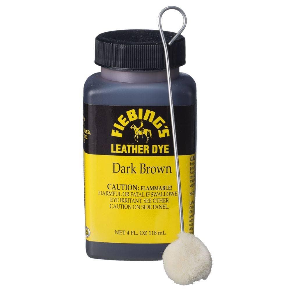 Fiebing's Leather Dye, Dark Brown, 4 oz.