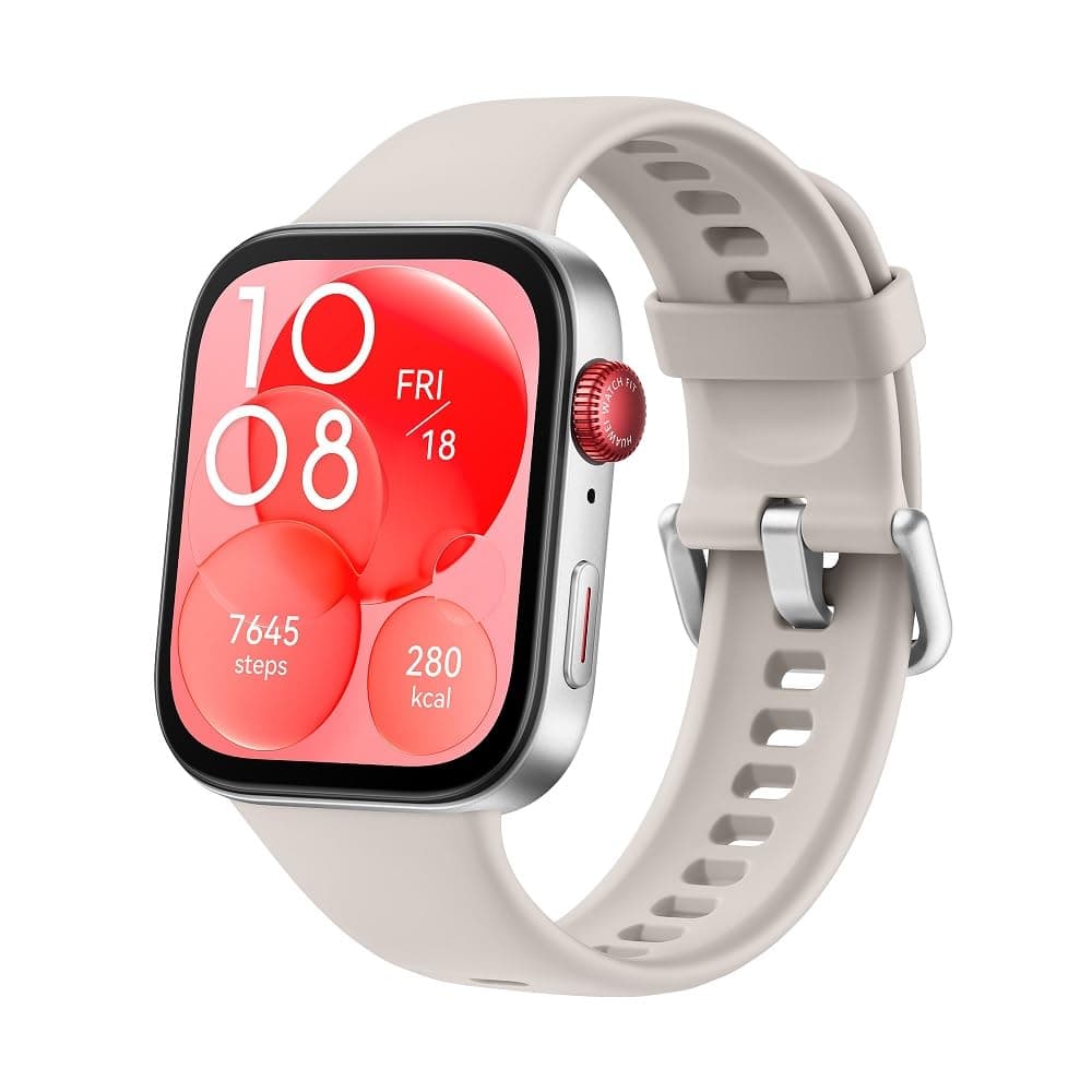 HUAWEIWatch FIT 3,1.82" AMOLED Display ,Ultra-Slim Design,All-Round Fitness Management,Comprehensive Health Managment,Durable Battery Life,Compatible with iOS Android White