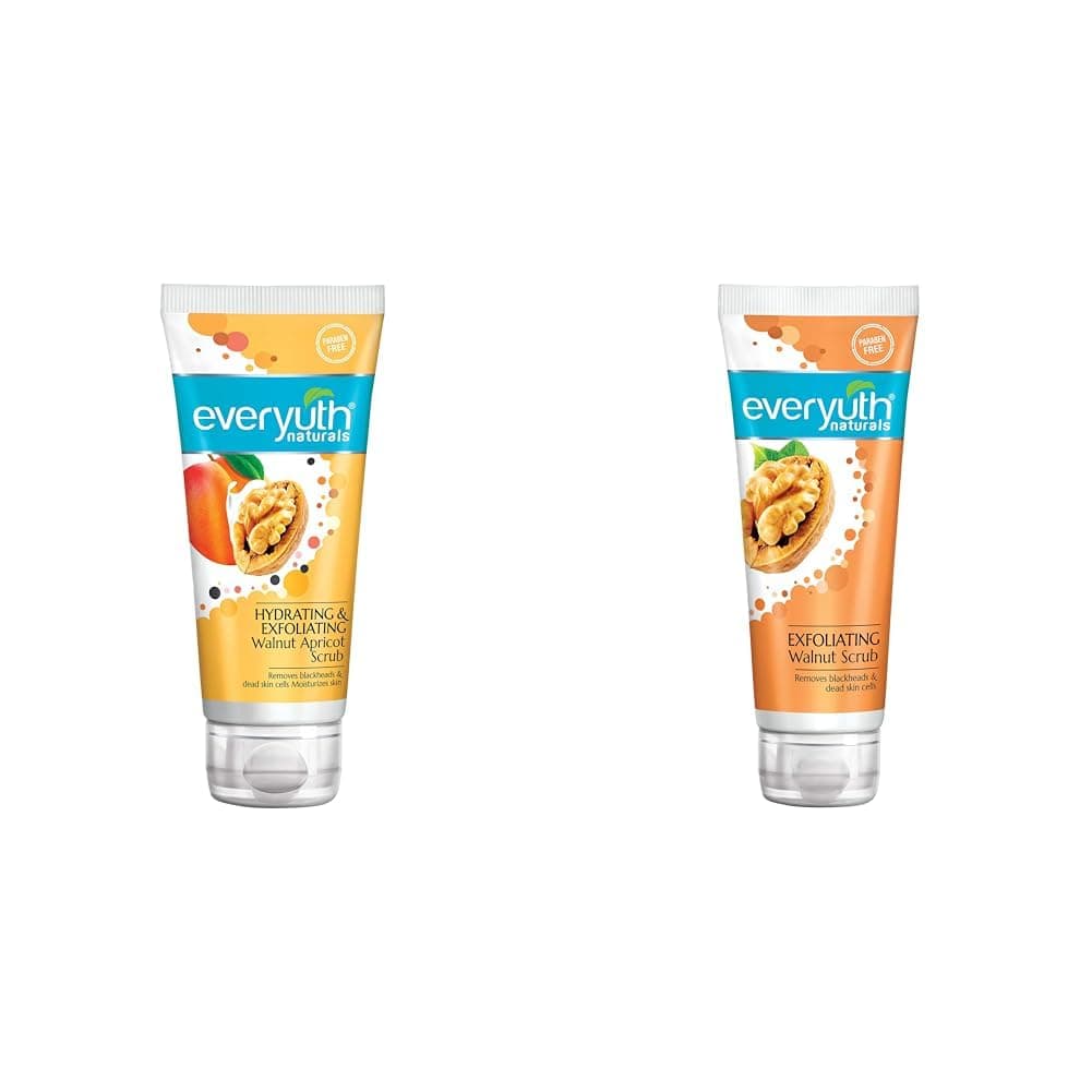 Naturals Hydrating & Exfoliating Walnut Apricot Scrub, 100gm, Tube&Everyuth Naturals Exfoliating Walnut Scrub, 100gm, Tube