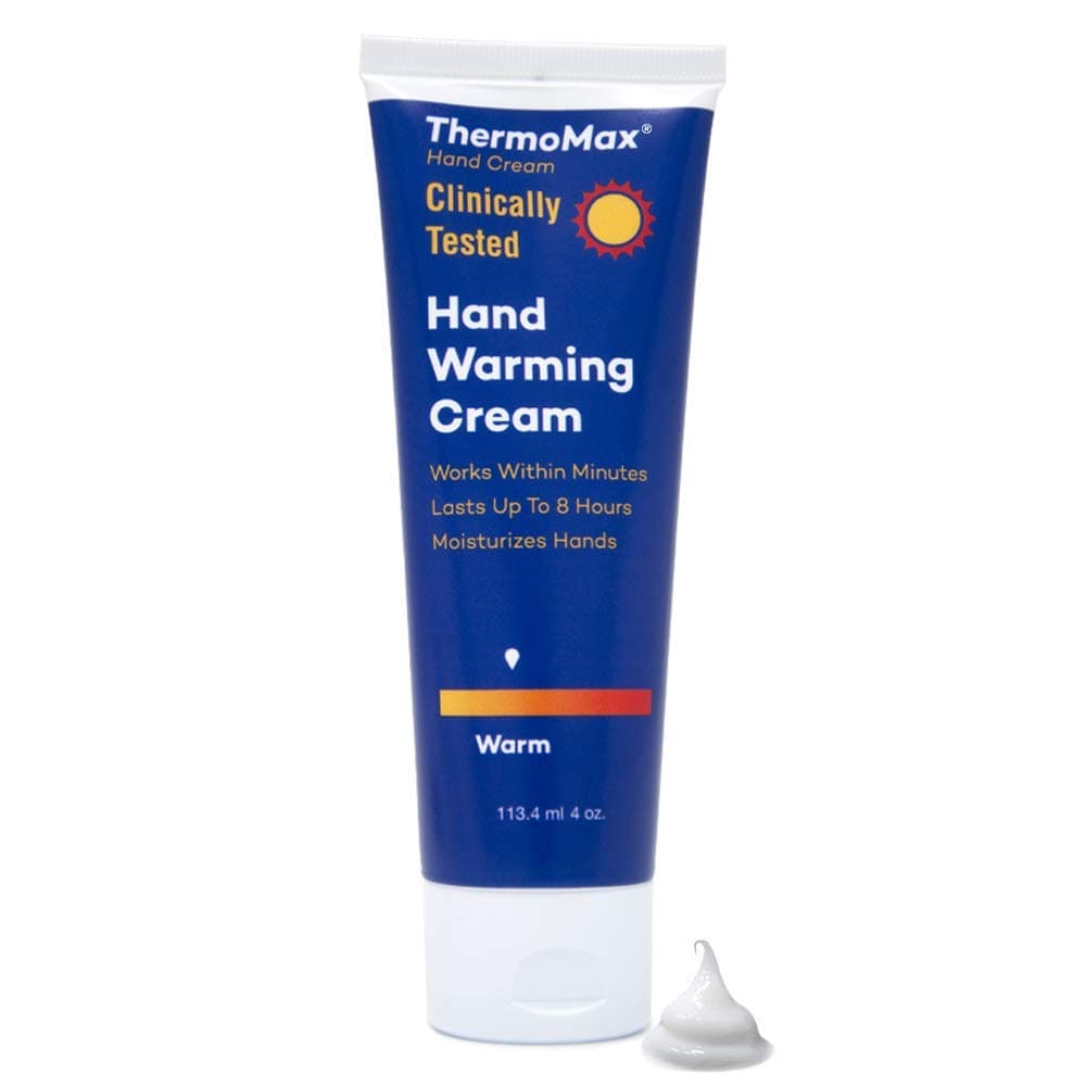 ThermoMax Warm, Boston Topical's Natural Hand Warming Cream, Soothes Foot Discomfort, Moisturizes Dry Skin, Absorbs Quickly - Clinically Tested Ingredients (4oz Tube)