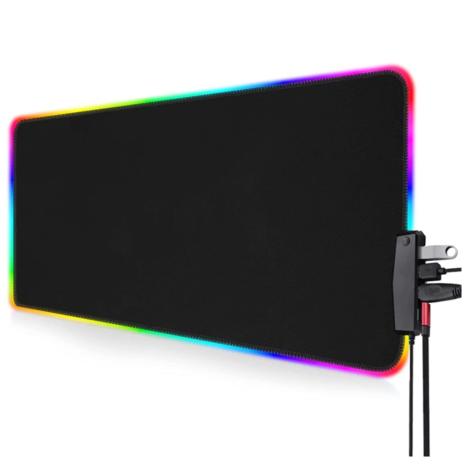 Wireless Charging Gaming Mouse Pad 15W Fast Charging with Magnetic 360°Rotation Charging Foldable Phone Holder Extra Large Mousepad Base Computer Keyboard Mat for MacBook, PC, Laptop