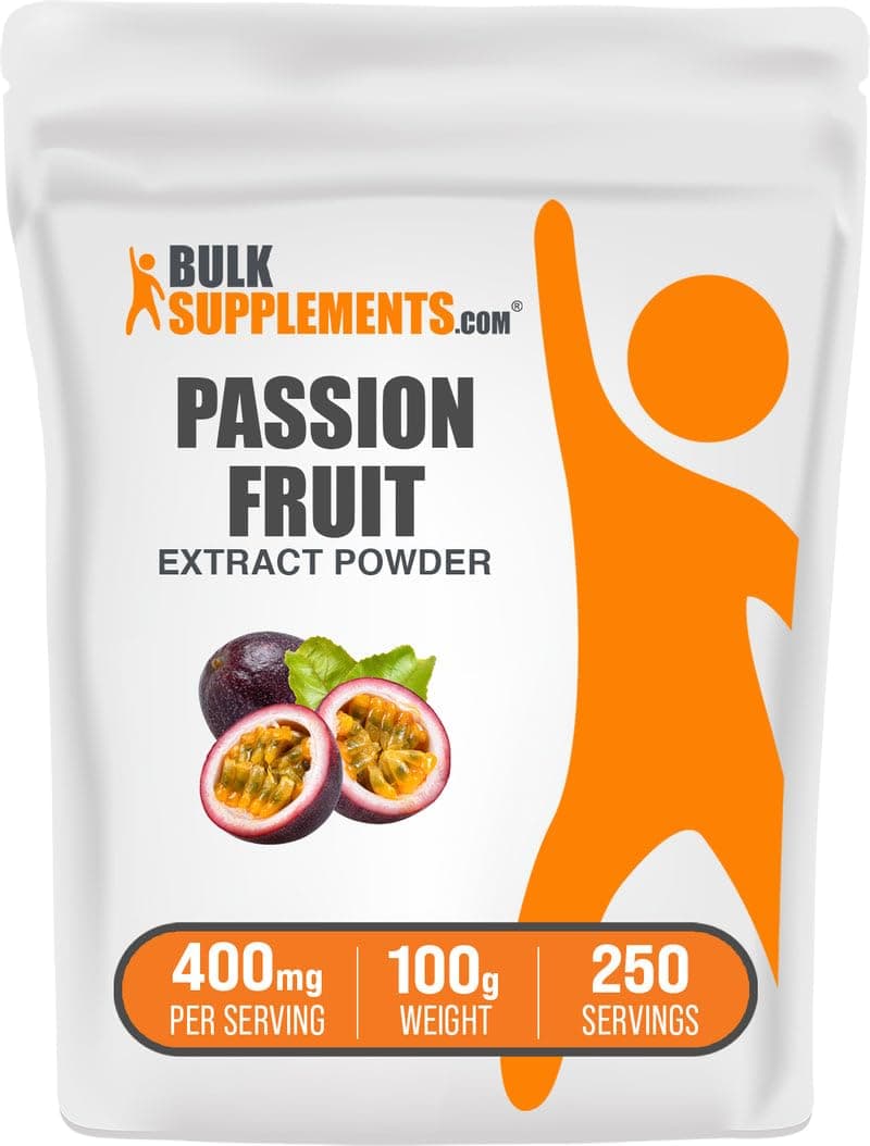 BulkSupplements.com Passion Fruit Extract Powder - Passion Fruit Powder - Gluten Free & No Added Sugar, 400mg per Serving, 100g (3.5 oz) (Pack of 1)