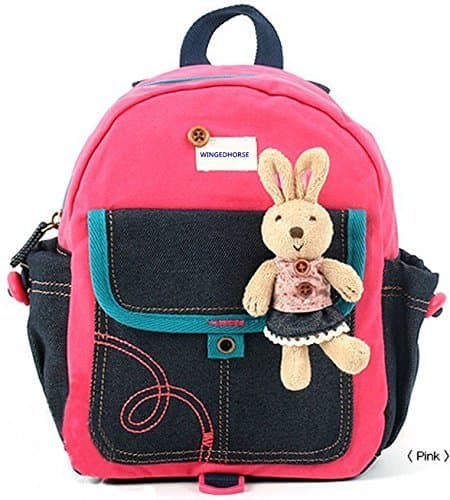 Kid Toddler Walking Safety Harness with Cute Teddy Bear/Bunny Backpack – Sold and Ship From USA (Pink Bunny)