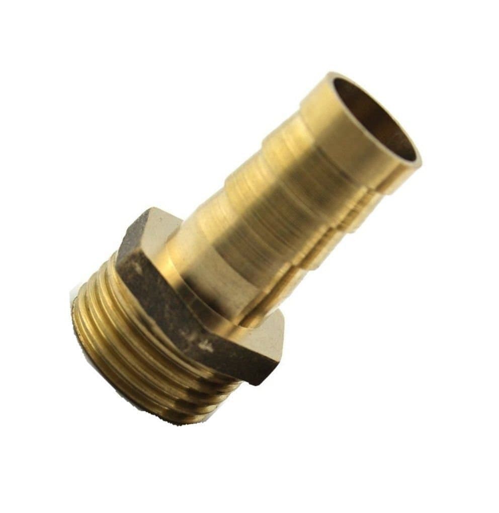 Fitting Metric M16 M16X1.5 Male to Barb Hose ID 5/8” or 16mm Brass Adapter Fuel Air