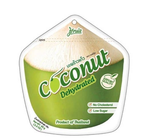 Freeze Dried Fruit Bulk , Durian / Jackfruit / Cantaloupe / Coconut / Mango - 65g (2.29 Oz) (Coconut)