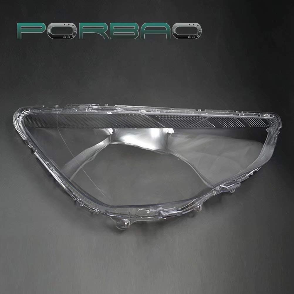 PORBAO Headlight Lens Cover,1 Pair Left and Right Car Headlight Headlamp Clear Lens Cover for Mitsubishi ASX 2013 2014 2015 2016